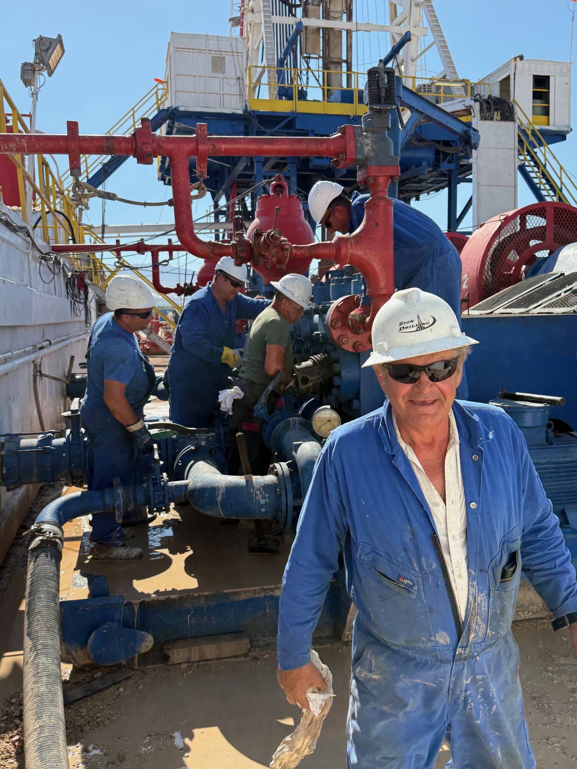 MJ-02 crew members at the worksite