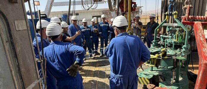 Zion’s operations team at the MJ-02 well site in Israel.